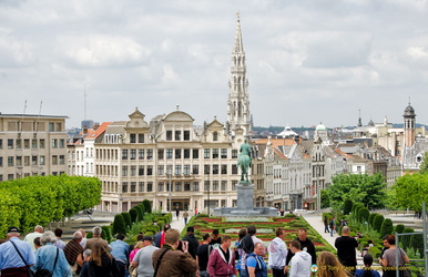 Mont des Arts is a popular viewing point